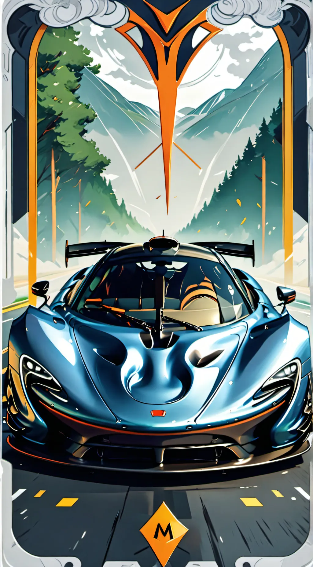 ai character: Alien car background