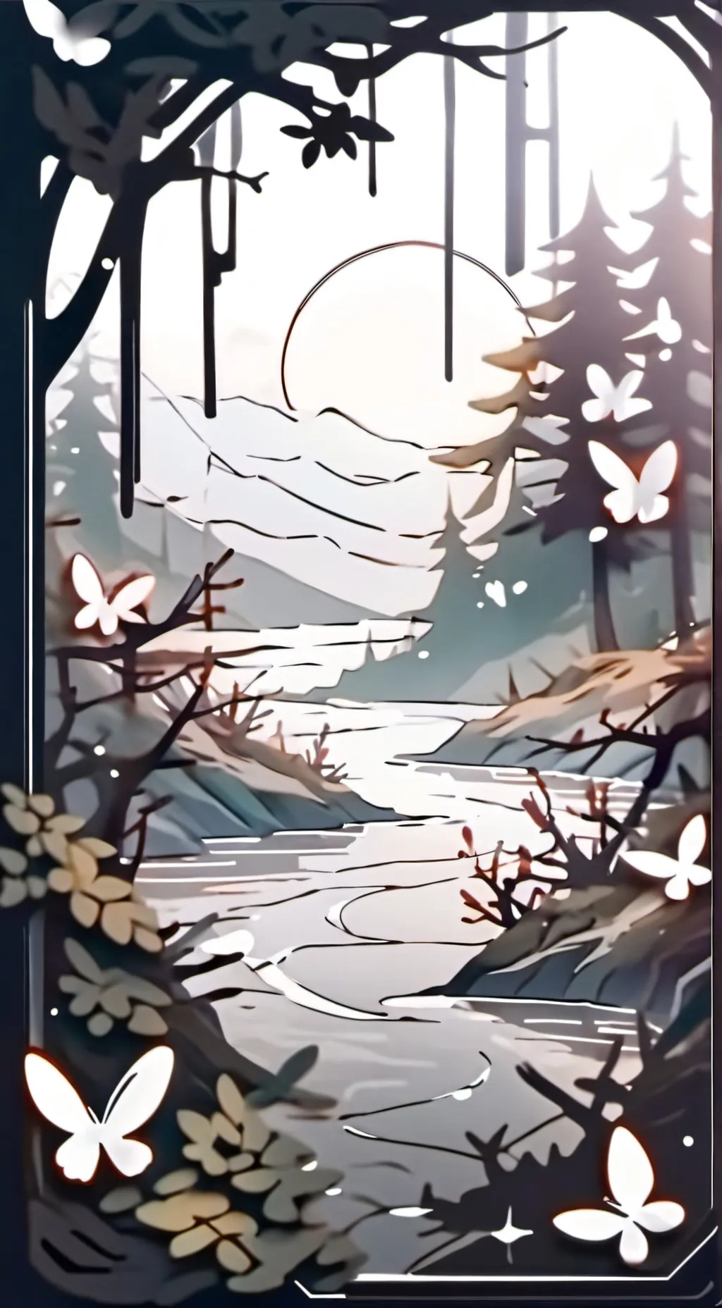 ai character: Bosque kny  background