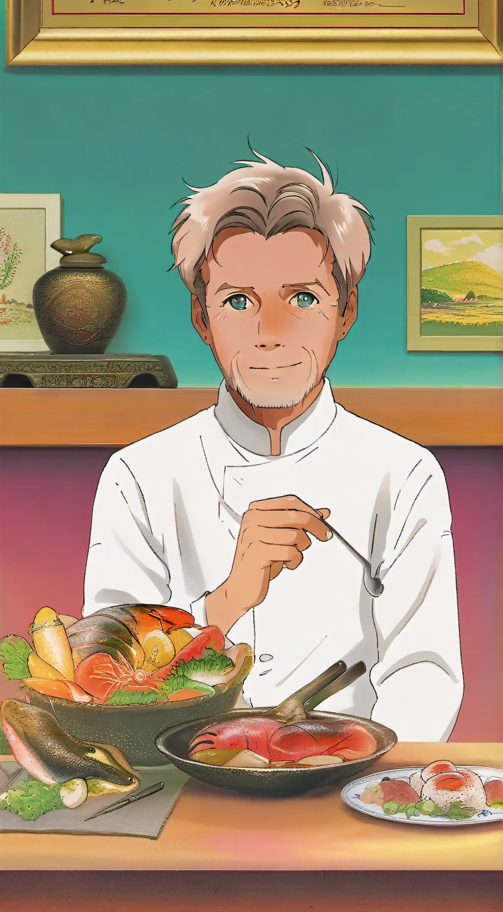 ai character: gordam ramsey background
