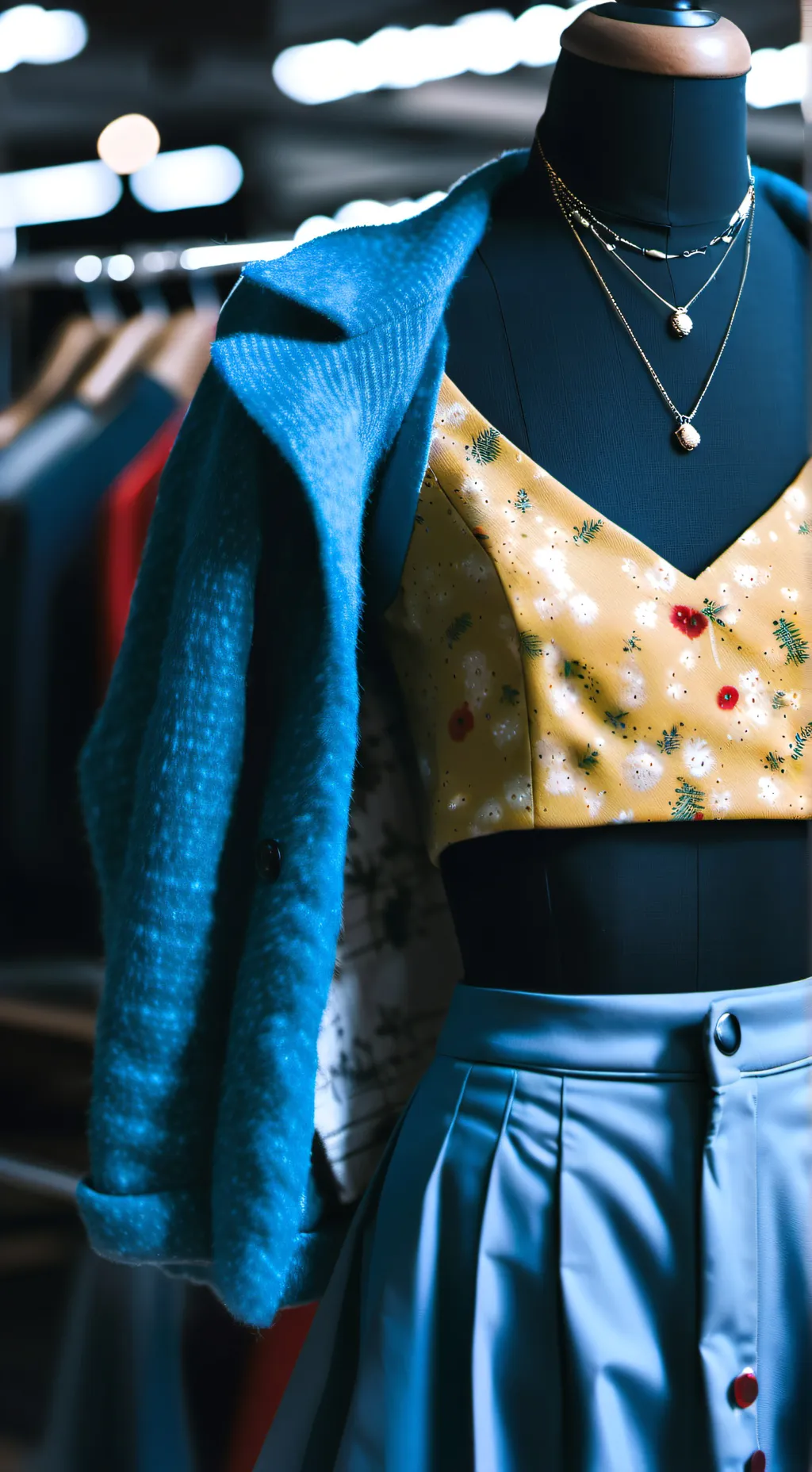 ai character: Abandoned boutique background