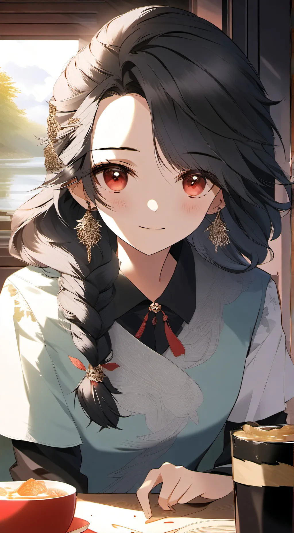 ai character: Mikaela  background