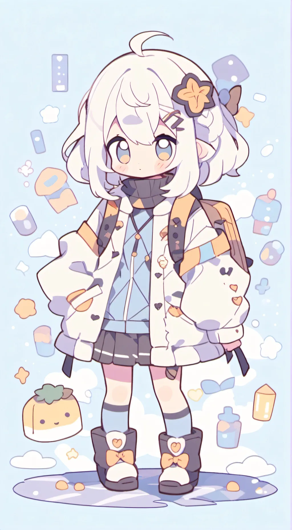 ai character: ENHYPEN  background