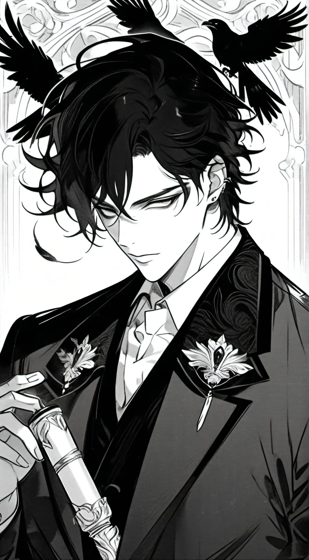 ai character: liam🖤 background