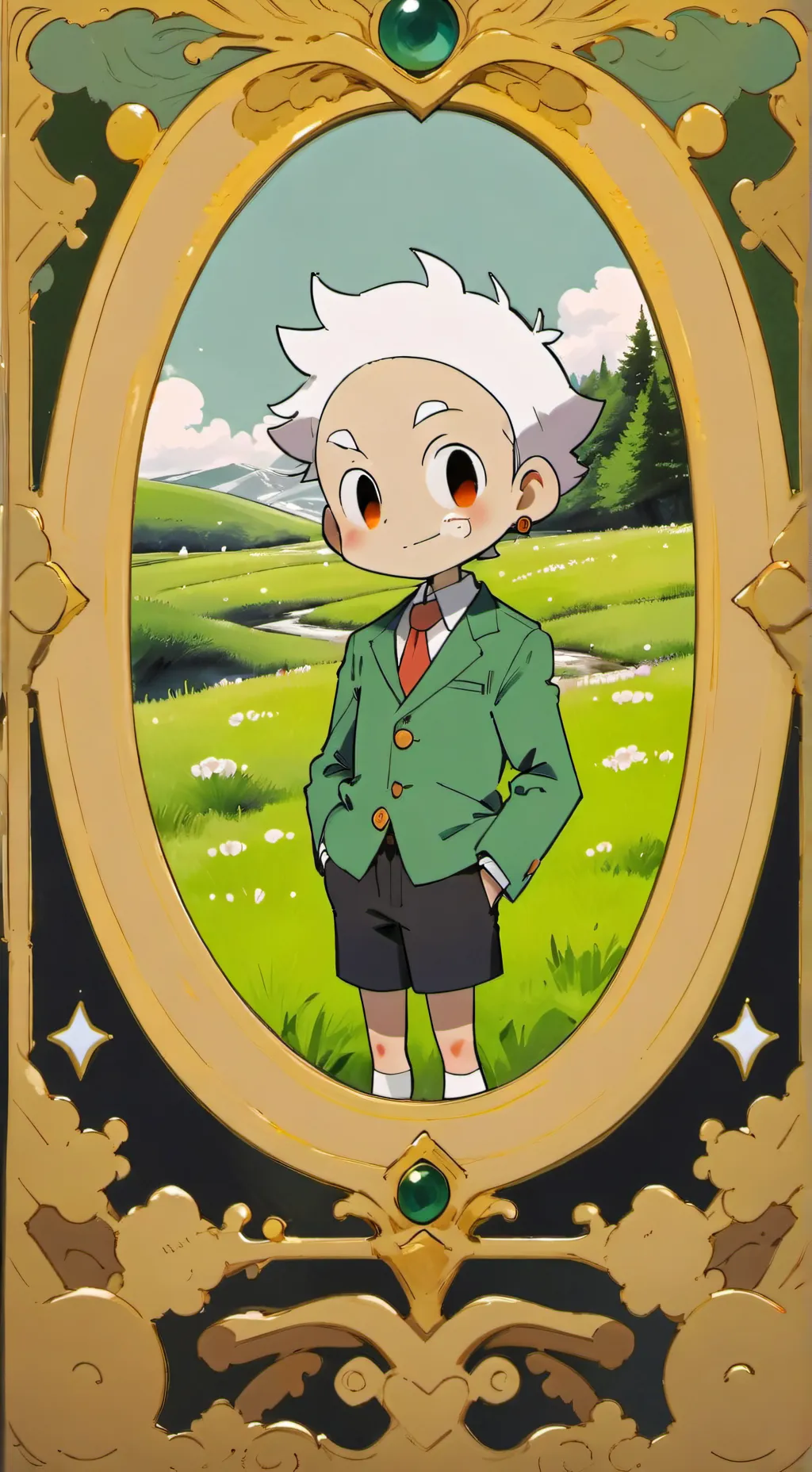 ai character: Dandy x Dandy background