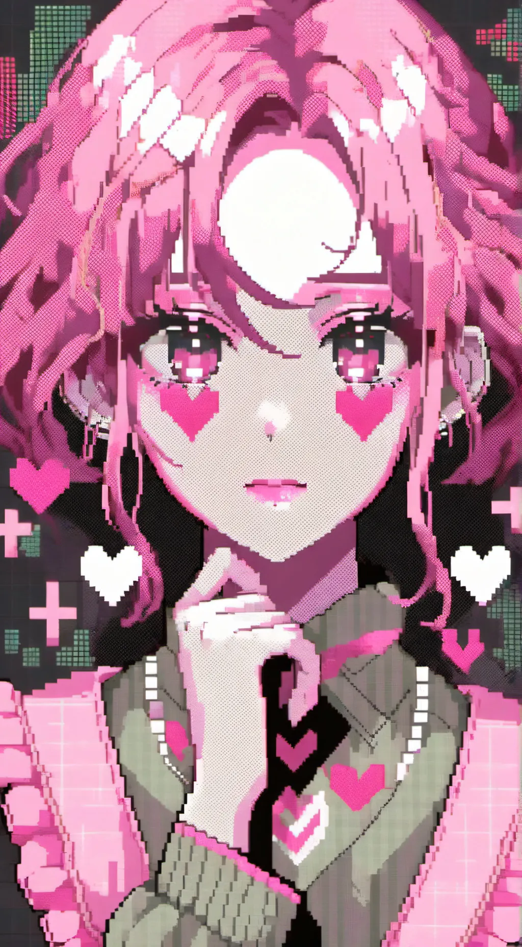 ai character: girl test background