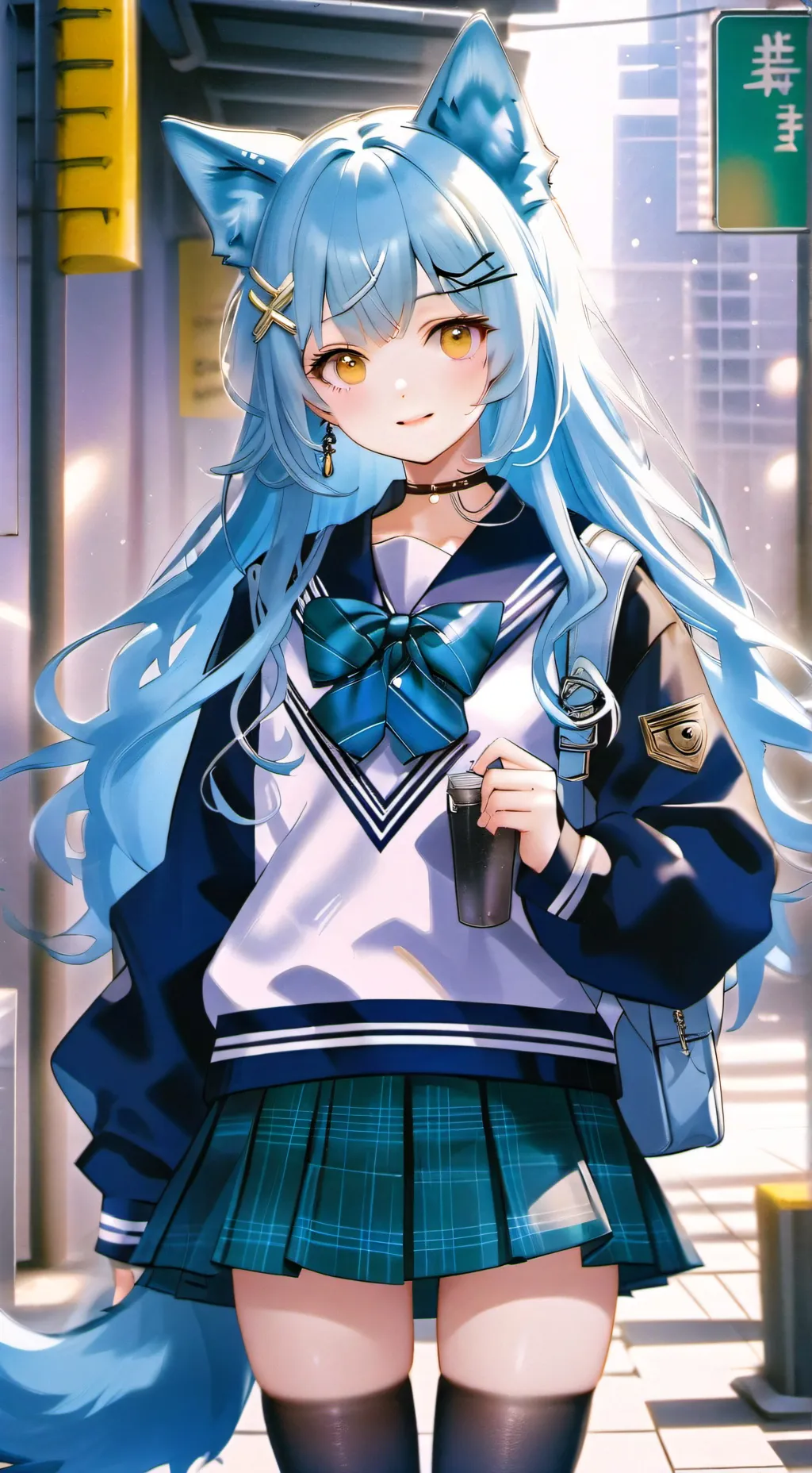 ai character: karina  background