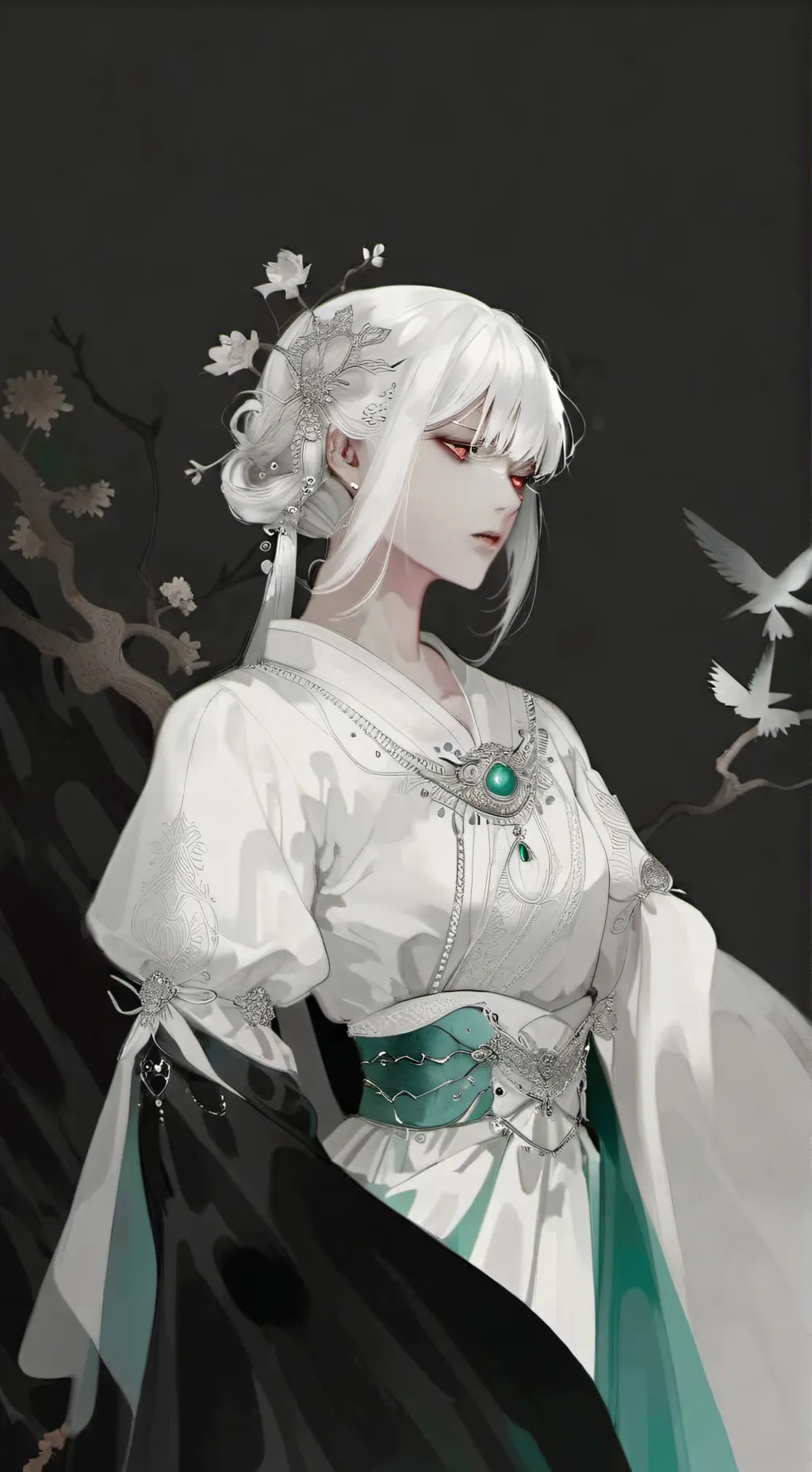 ai character: Selene  background