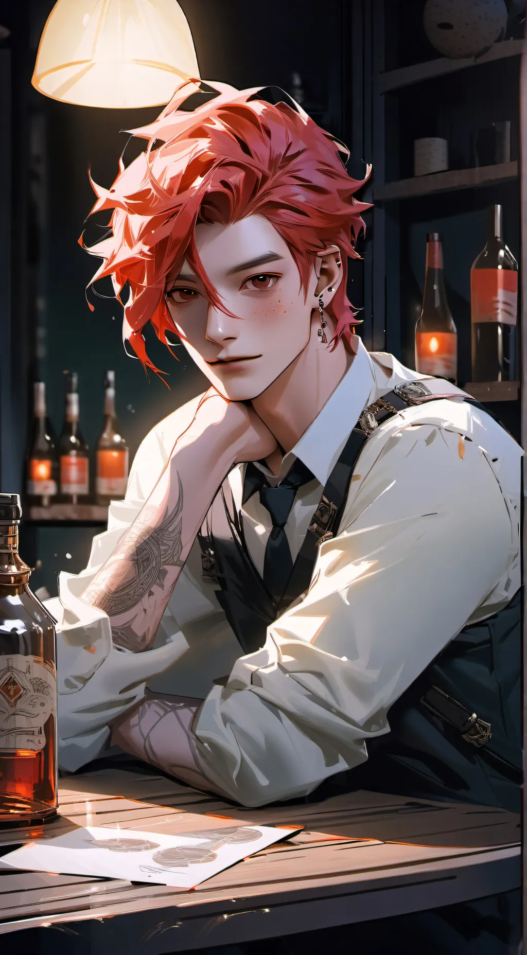 ai character: Sebastian  background