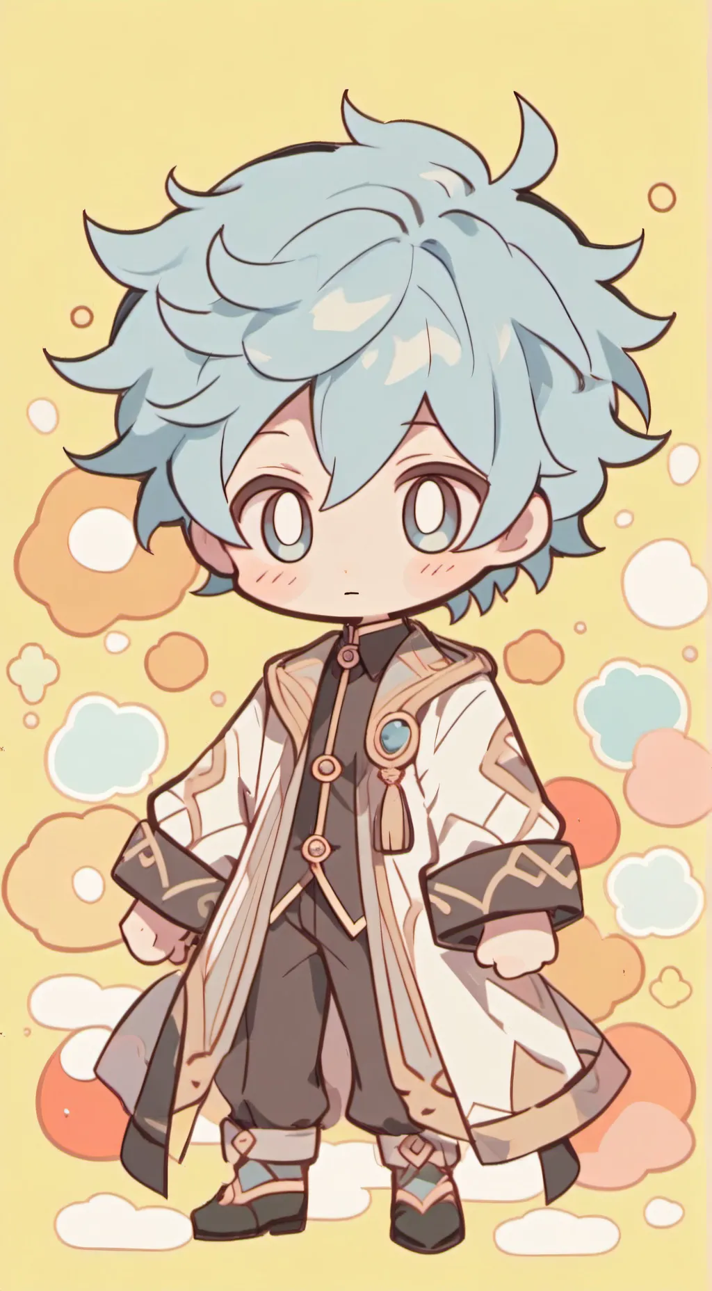 ai character: Shadow milk cookie background