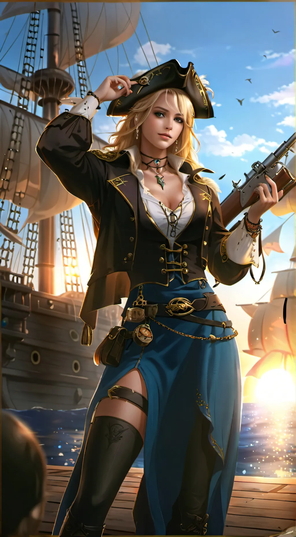 ai character: Captain Mira background