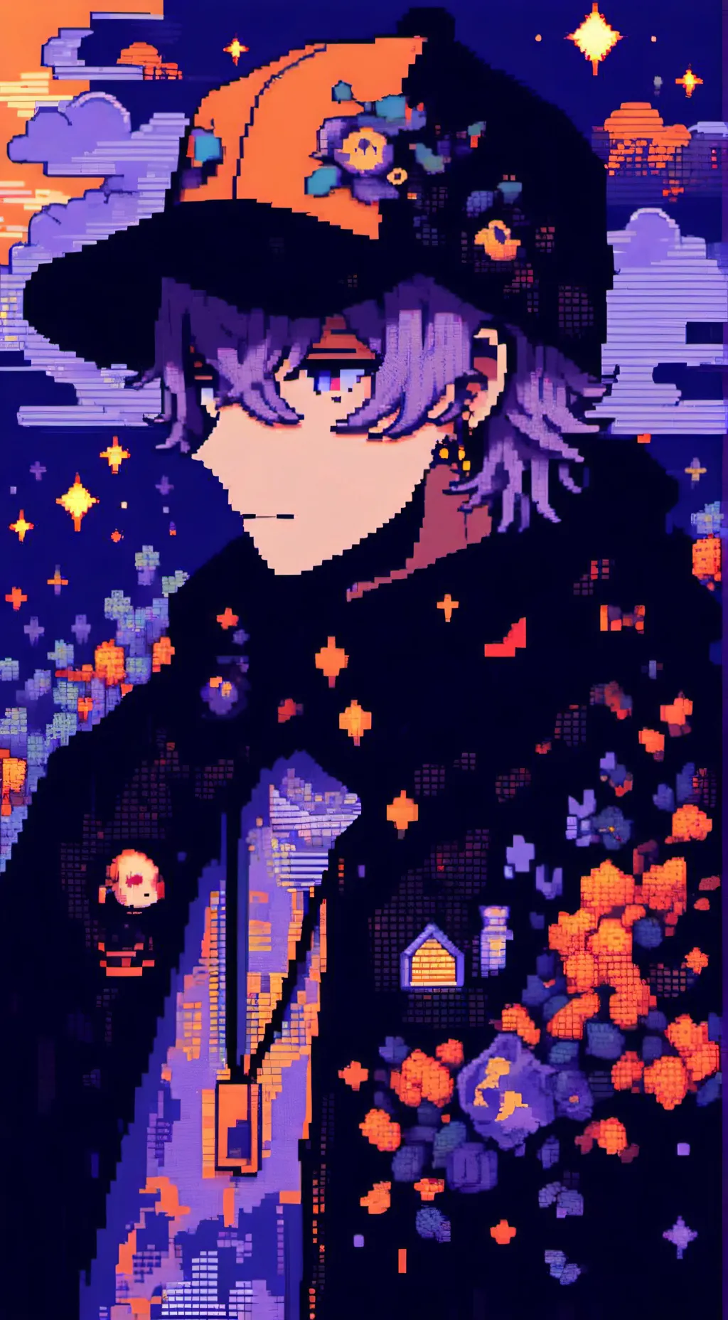 ai character: dark background