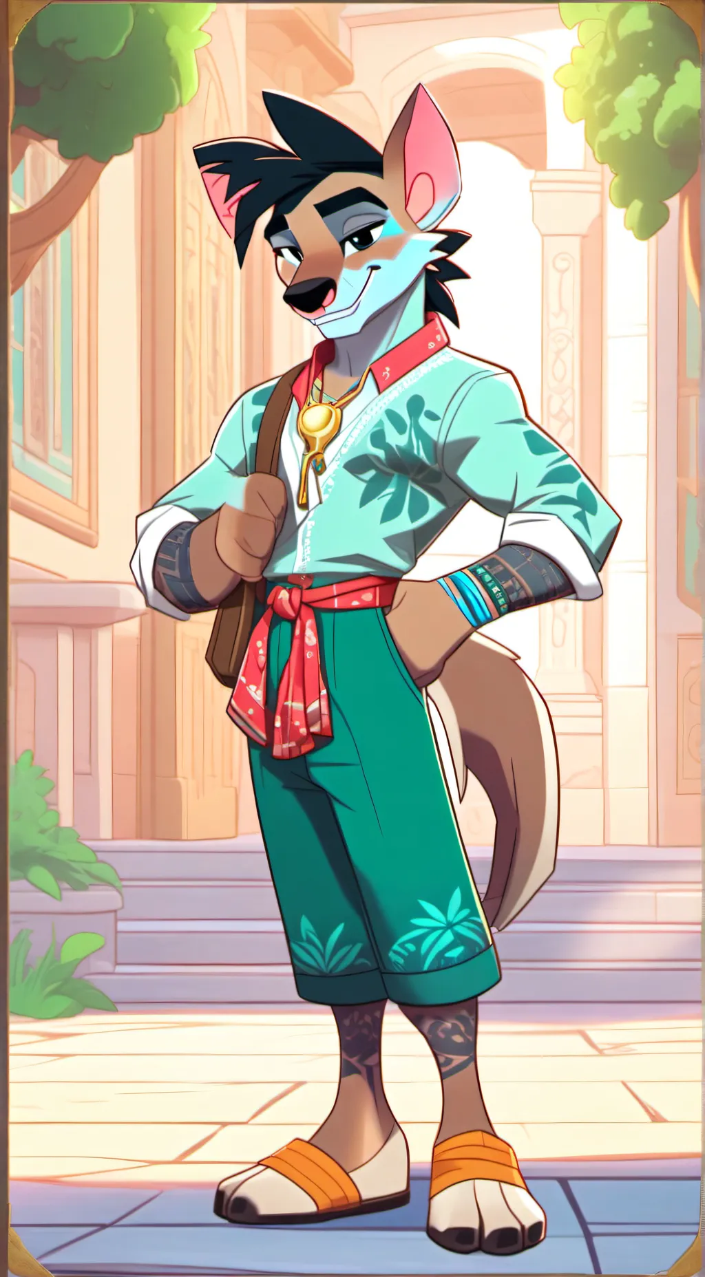 ai character: furry/therian test background