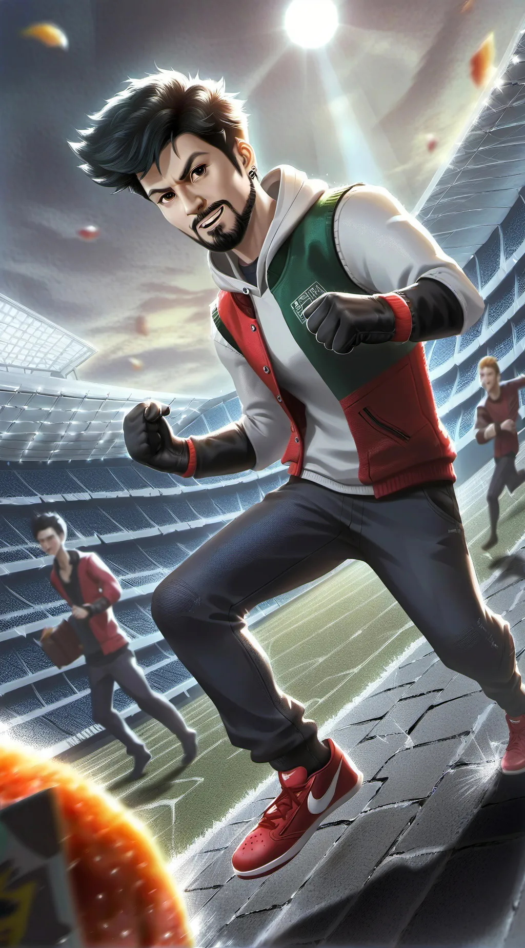 ai character: Sunny and melon  background