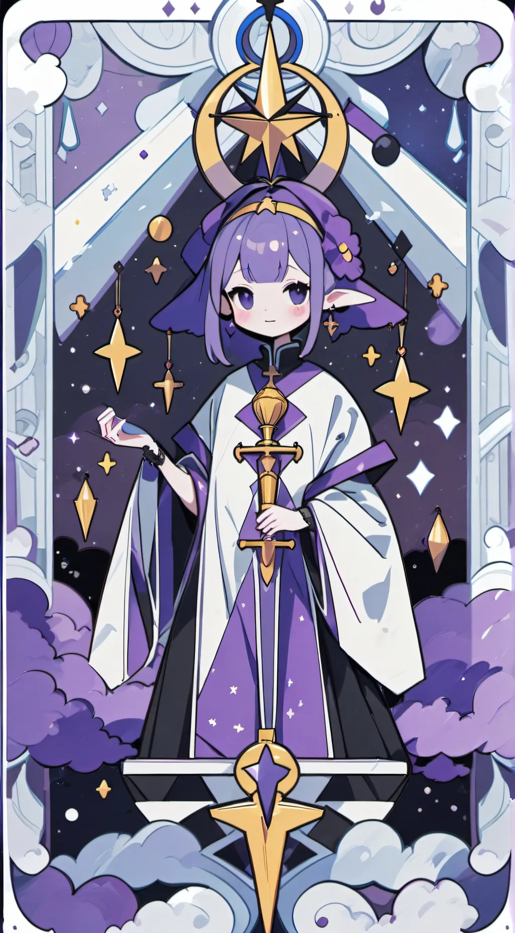 ai character: diosa de la noche background