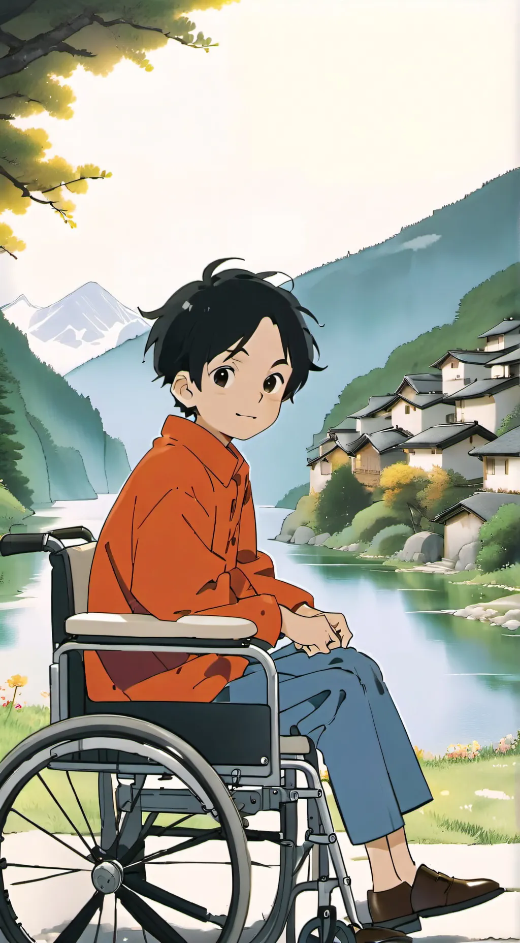 ai character: disabled brother background