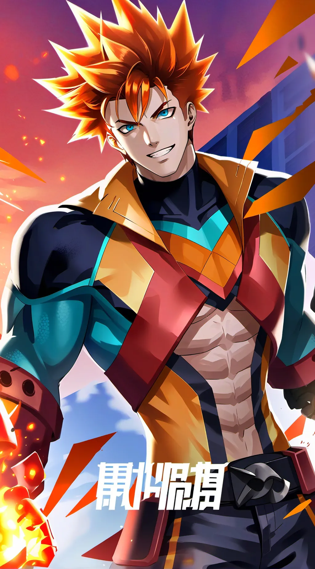 ai character: Bakugo Katsuki background