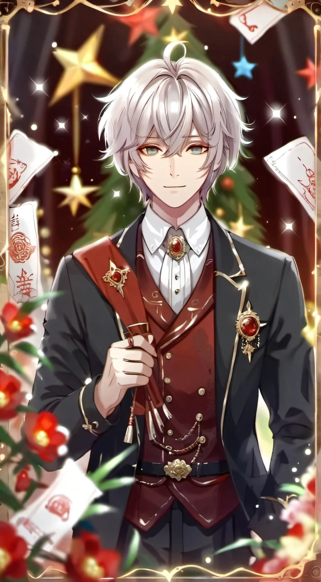 ai character: ⊰◥⟬ kαū ⟭◤⊱ background