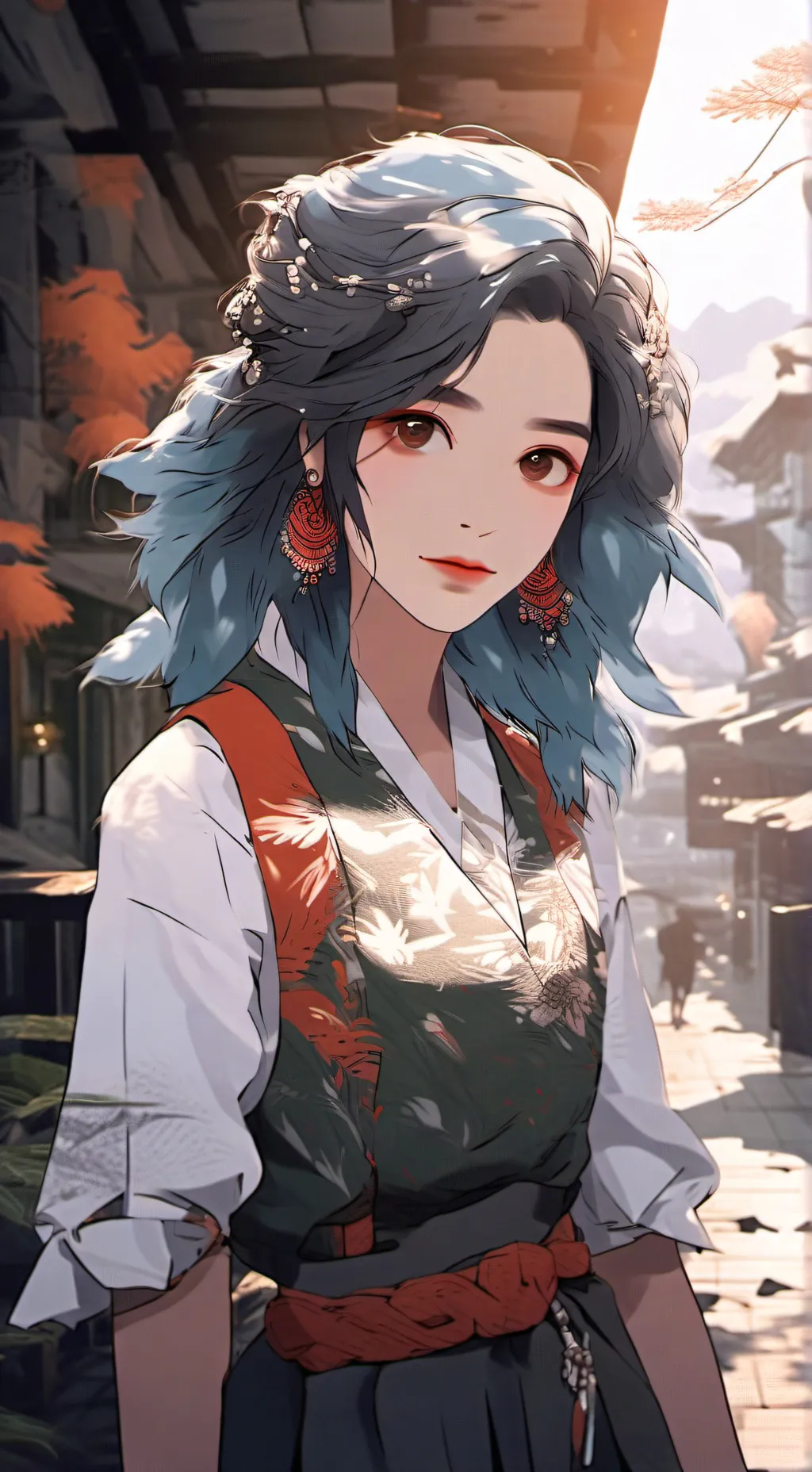 ai character: Mha girl sleepover background