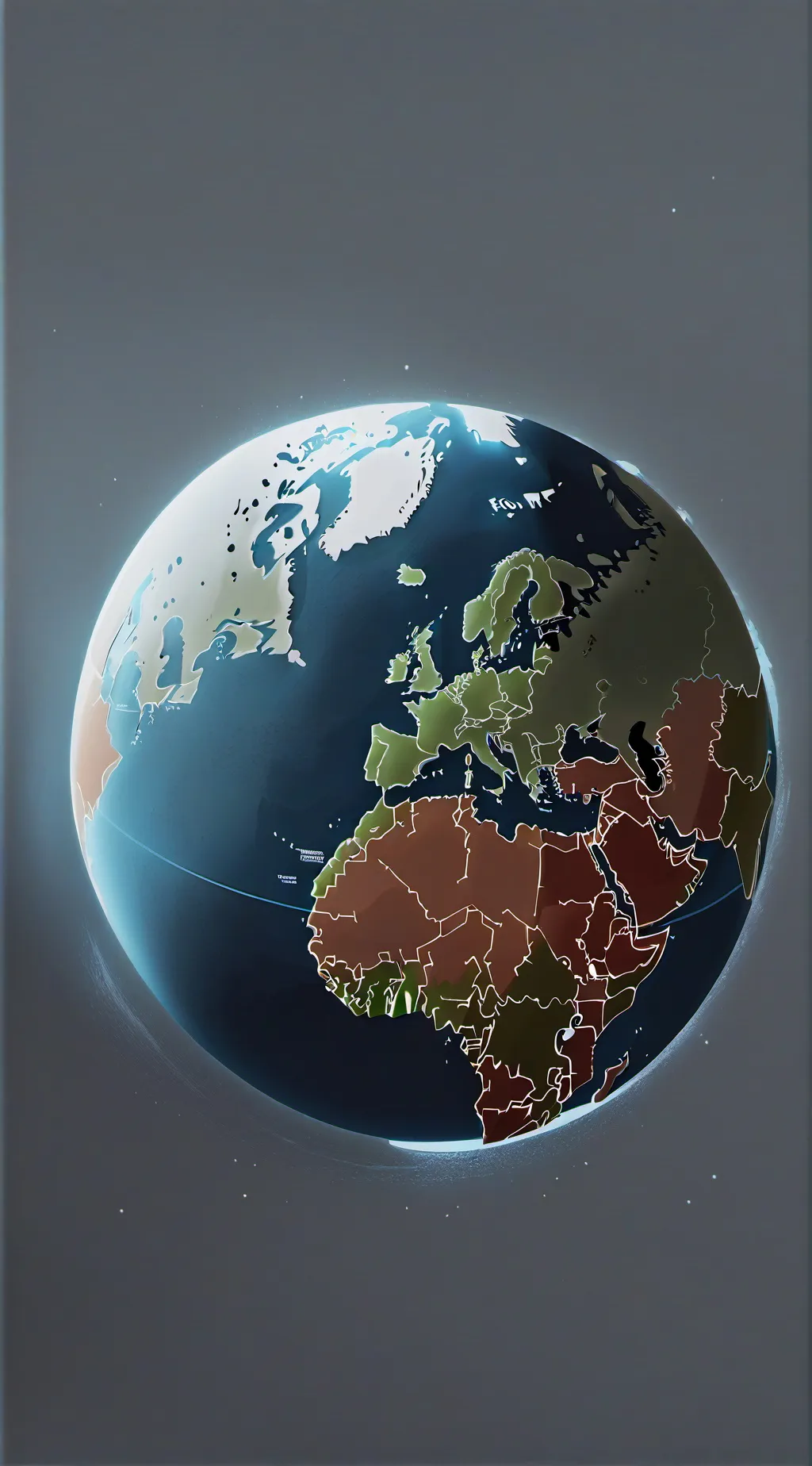 ai character: Solar balls background