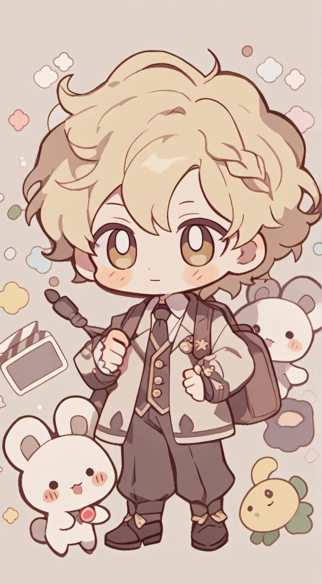 ai character: Temu Simon background