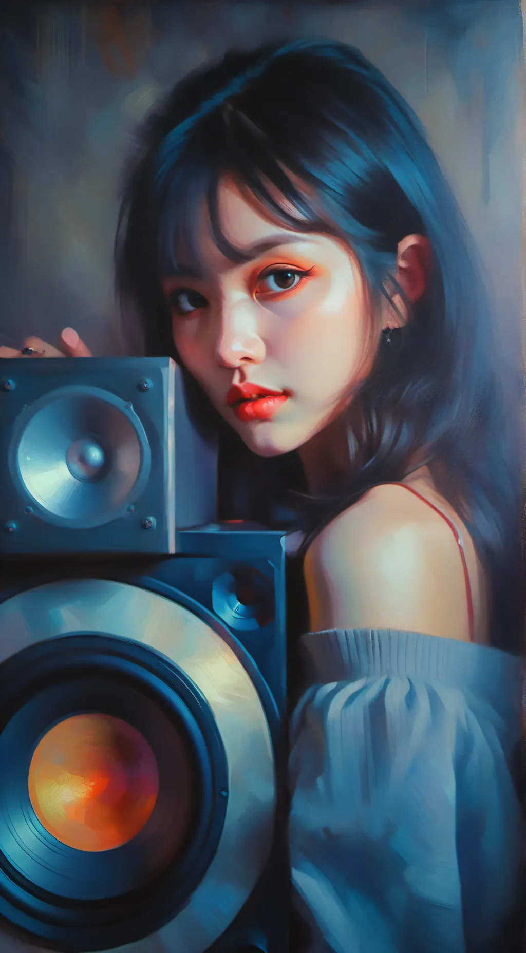 ai character: subwoofer sister background