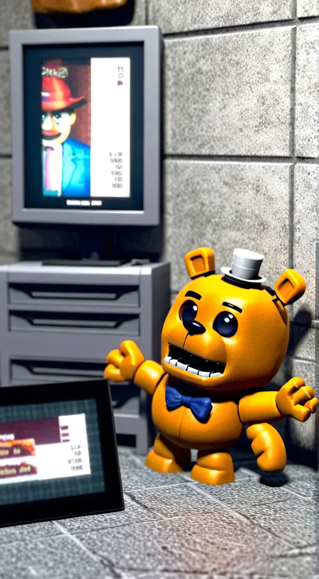 ai character: Fnaf 2 background