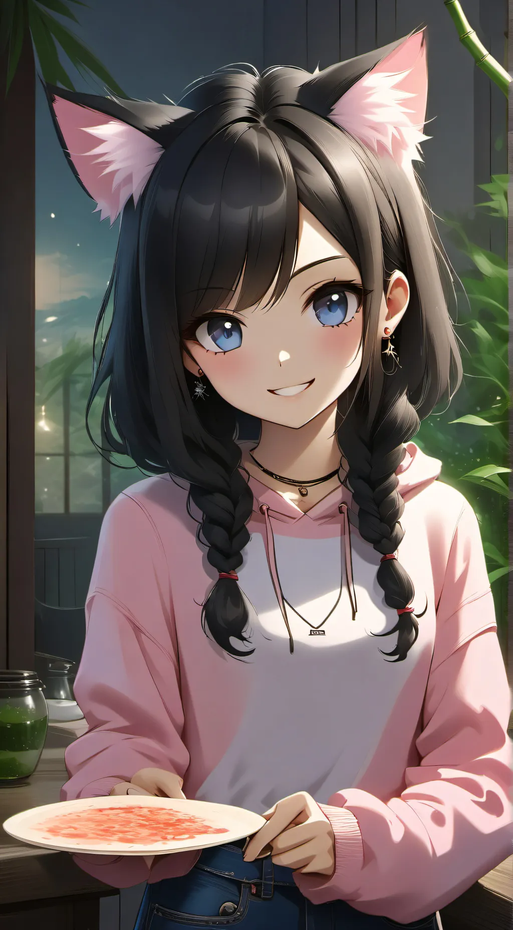 ai character: Pinky-Punk the Knife-Holder background