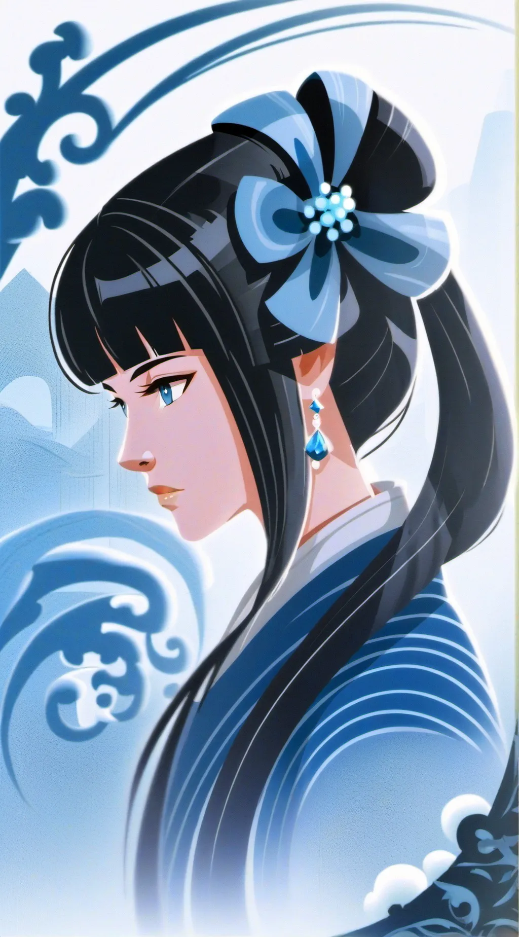 ai character: Lucie  background