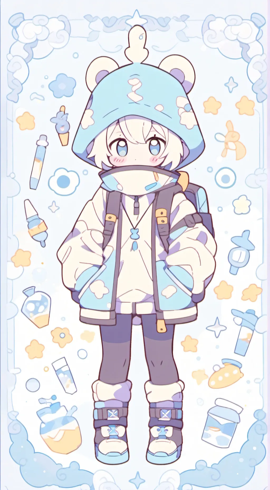 ai character: MHA HAVING FUN!  background