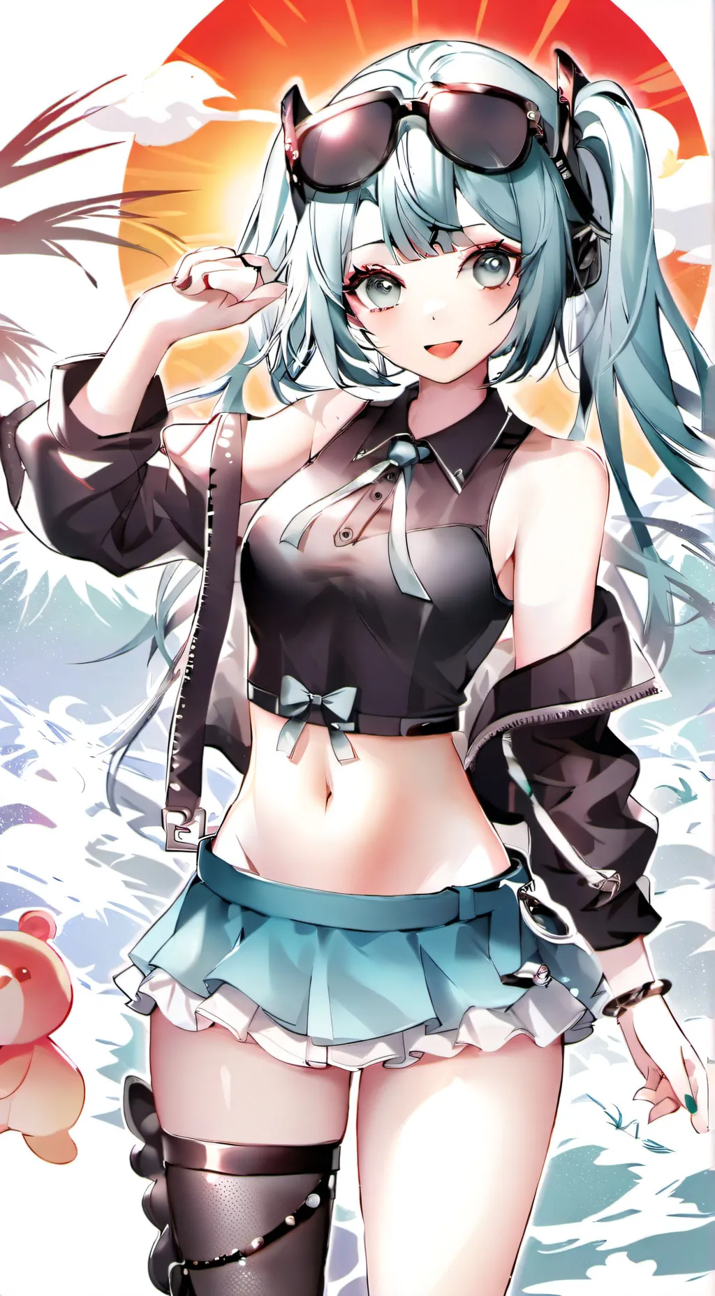 ai character: Hatsune Miku background