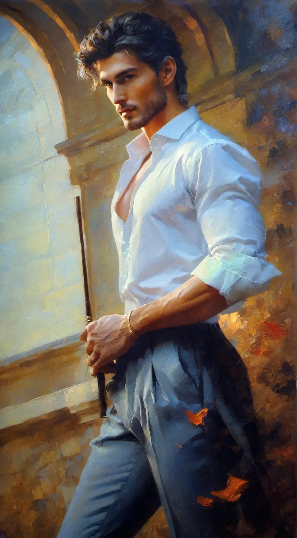 ai character: Michal  background