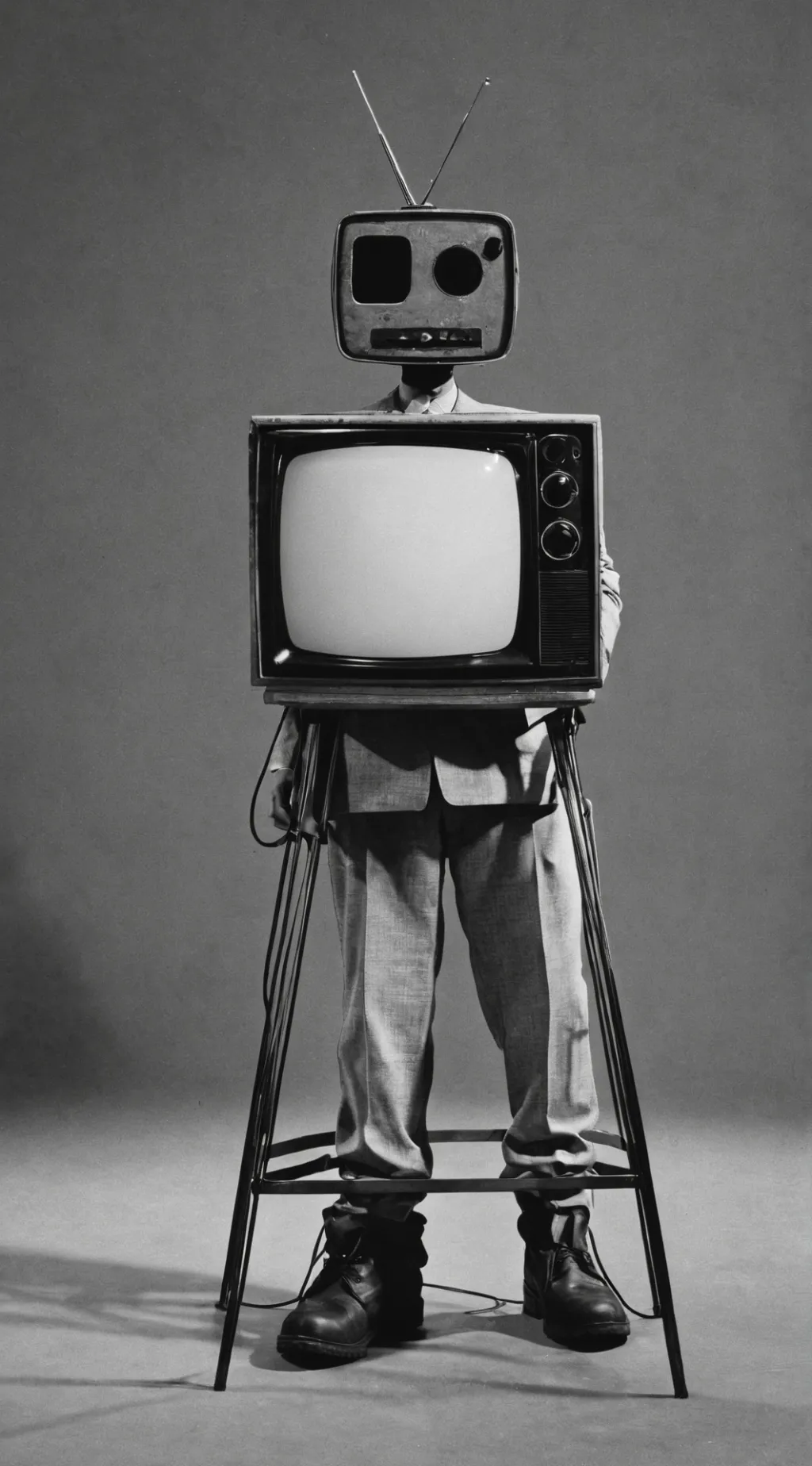 ai character: Titan tv man  background