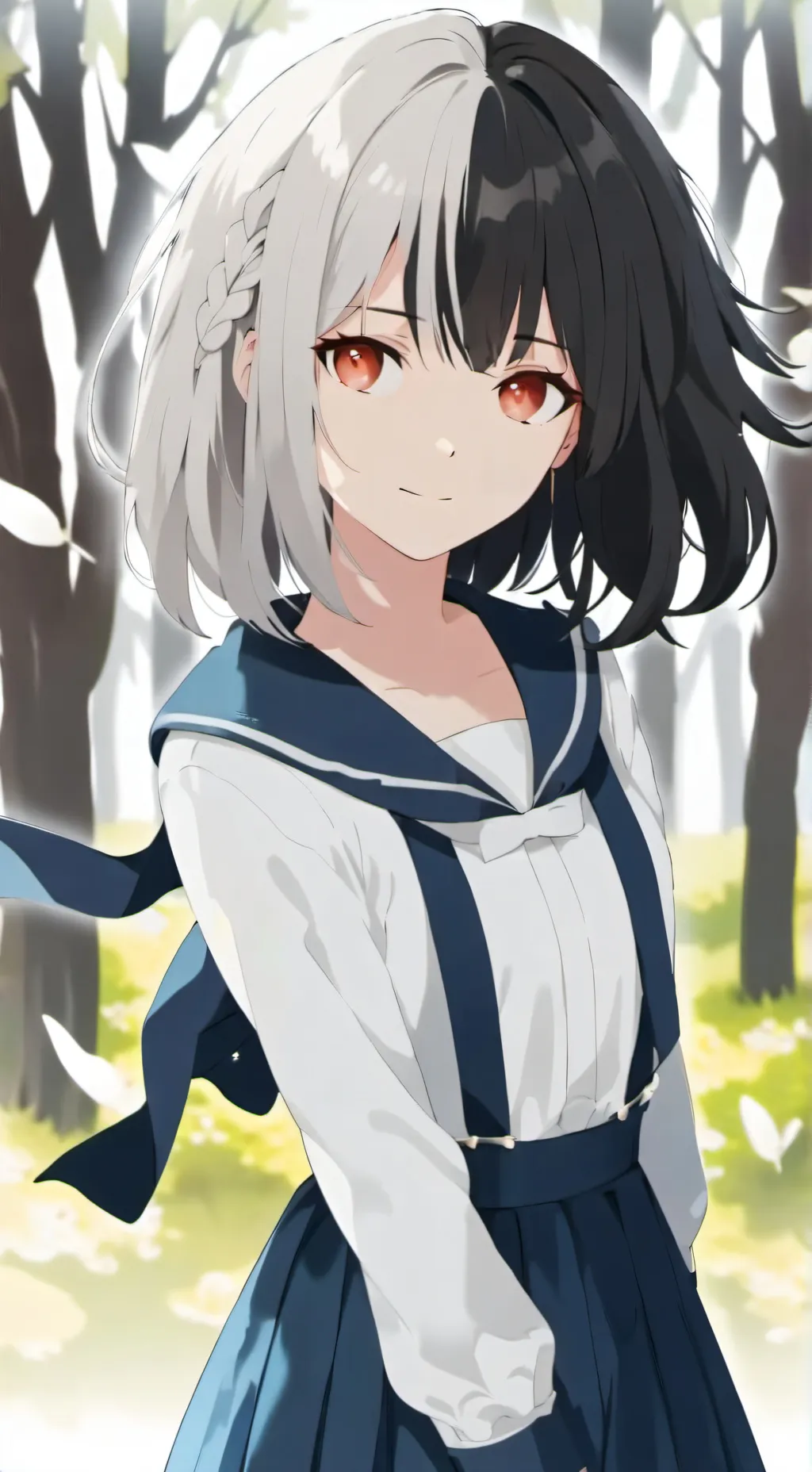 ai character: yumi uzuka  background