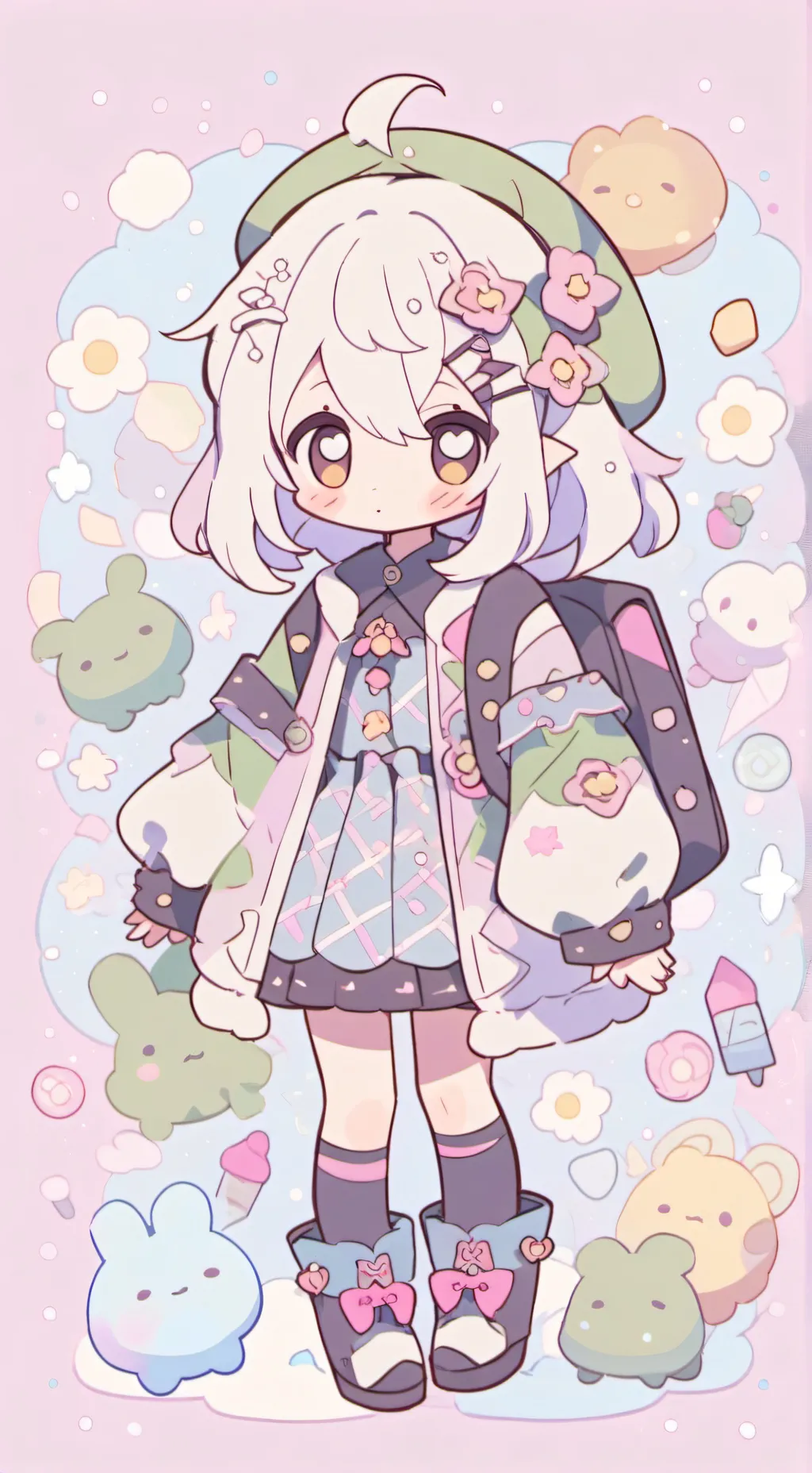 ai character: mha capsule background