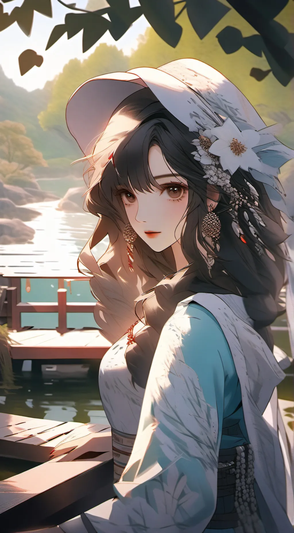 ai character: Rose background