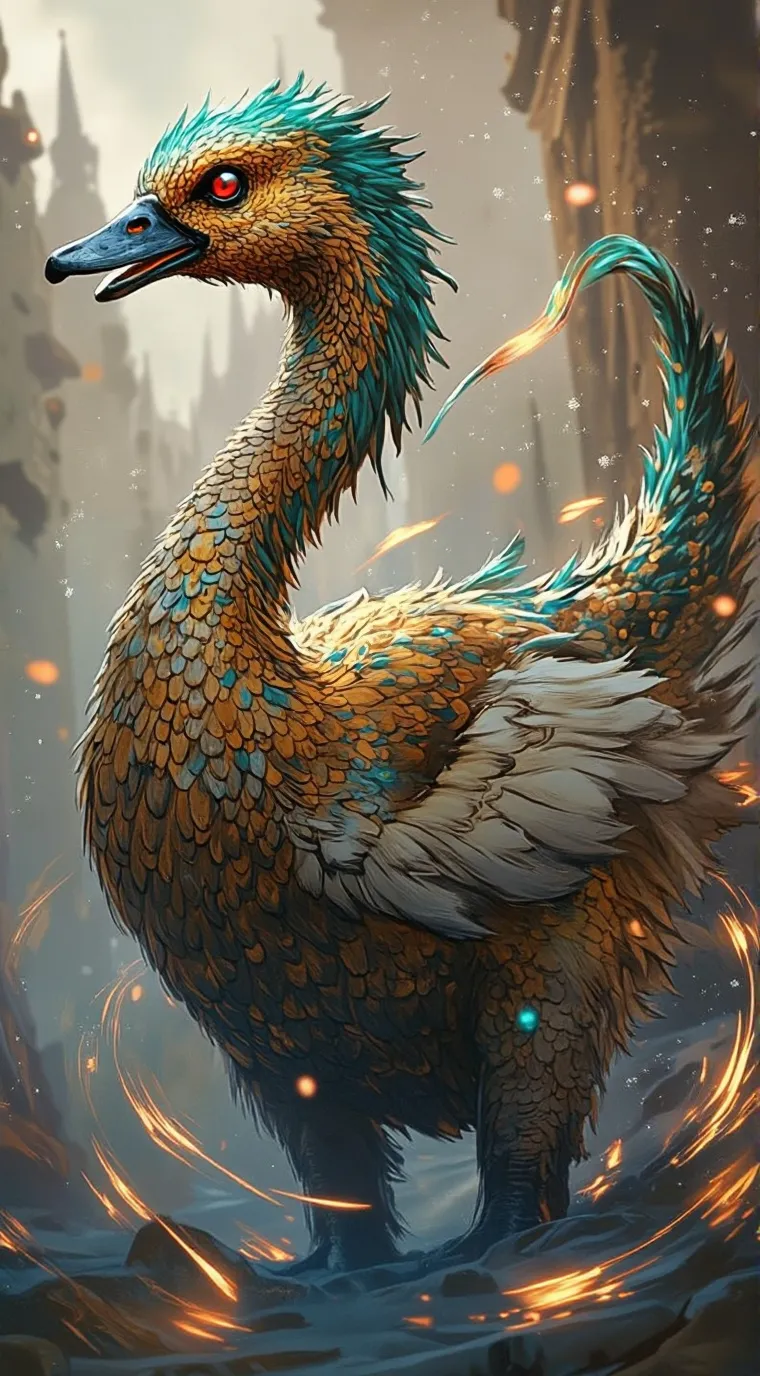 ai character: Dino duck! background