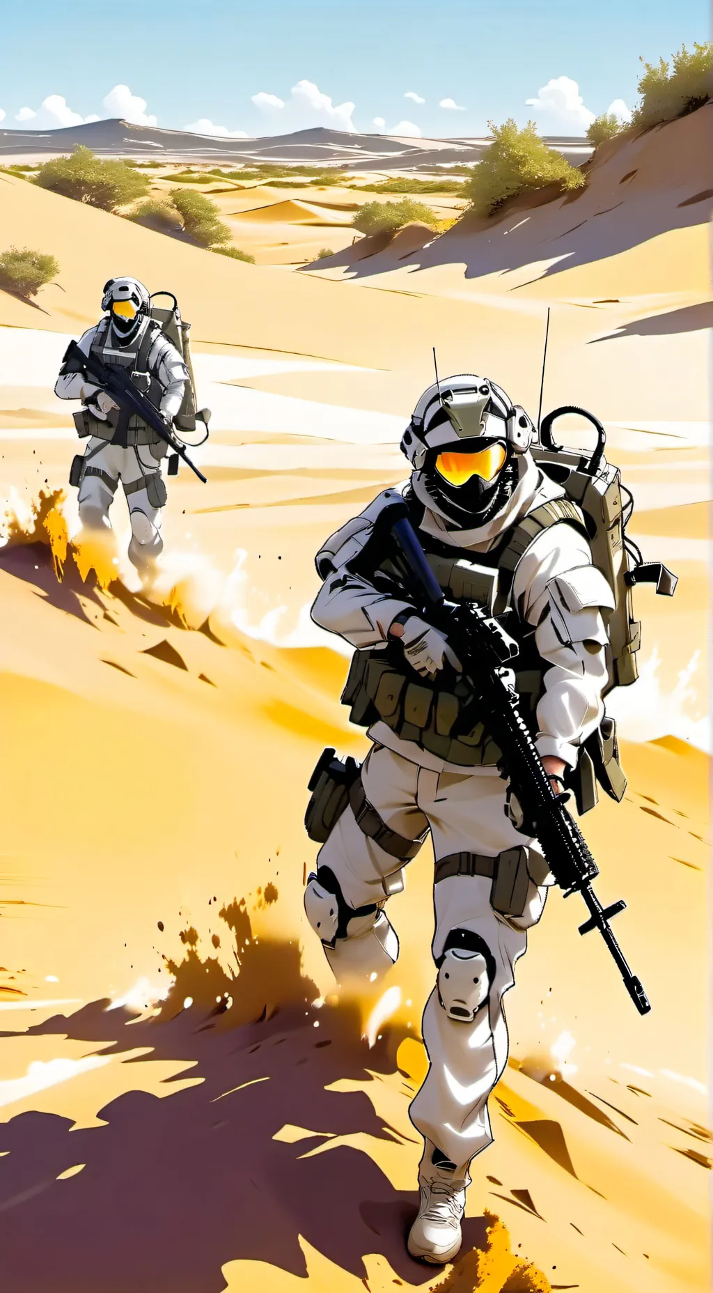 ai character: Desert mission background