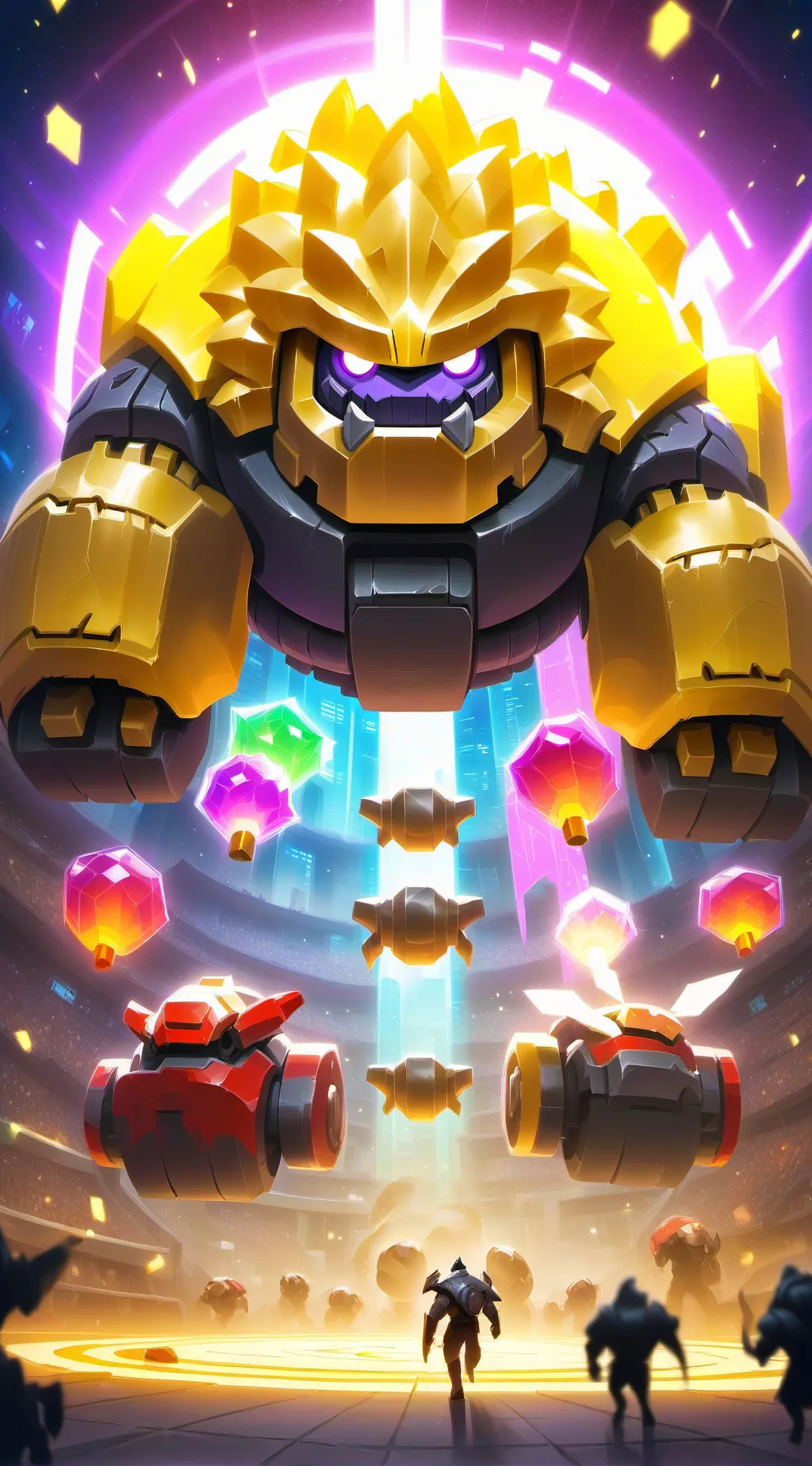 ai character: boss fight background