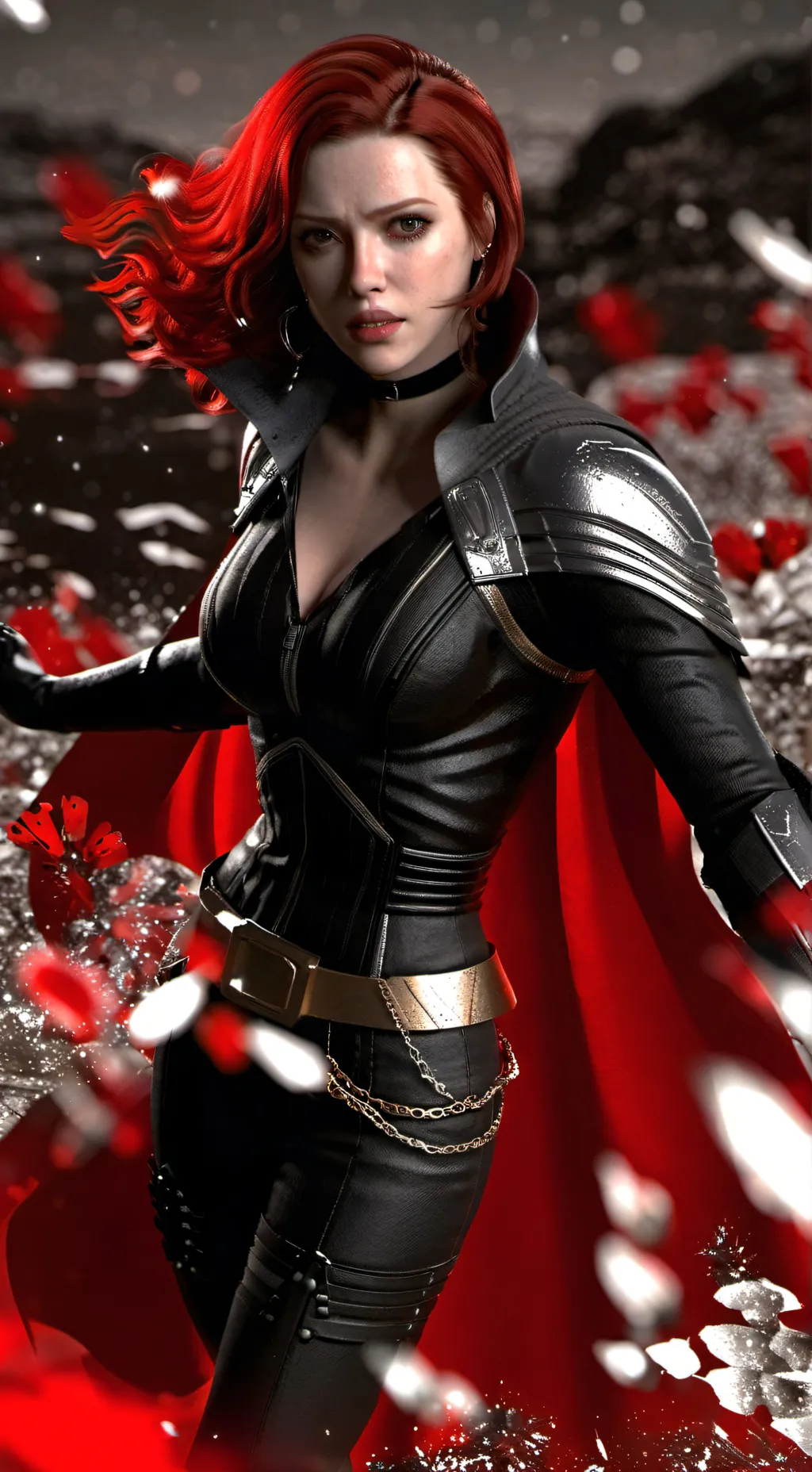 ai character: Natasha Romanoff  background