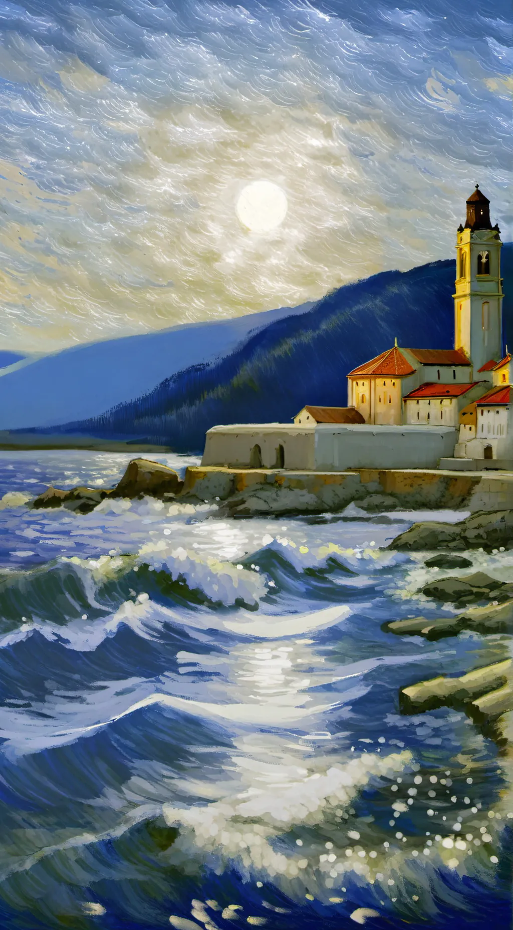 ai character: Cidade background