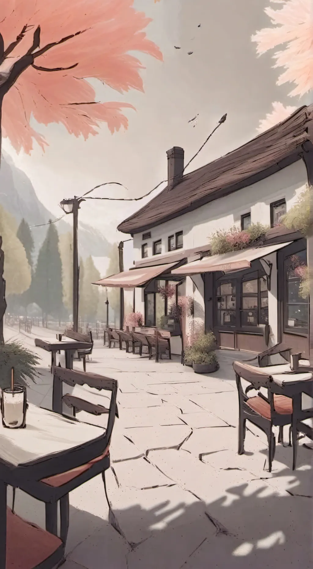 ai character:  ◡̈Check in◡̈ background