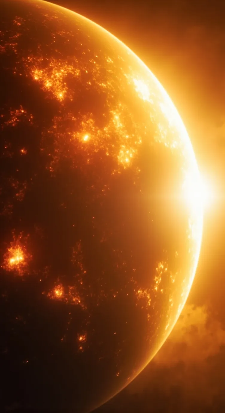 ai character: Sun background