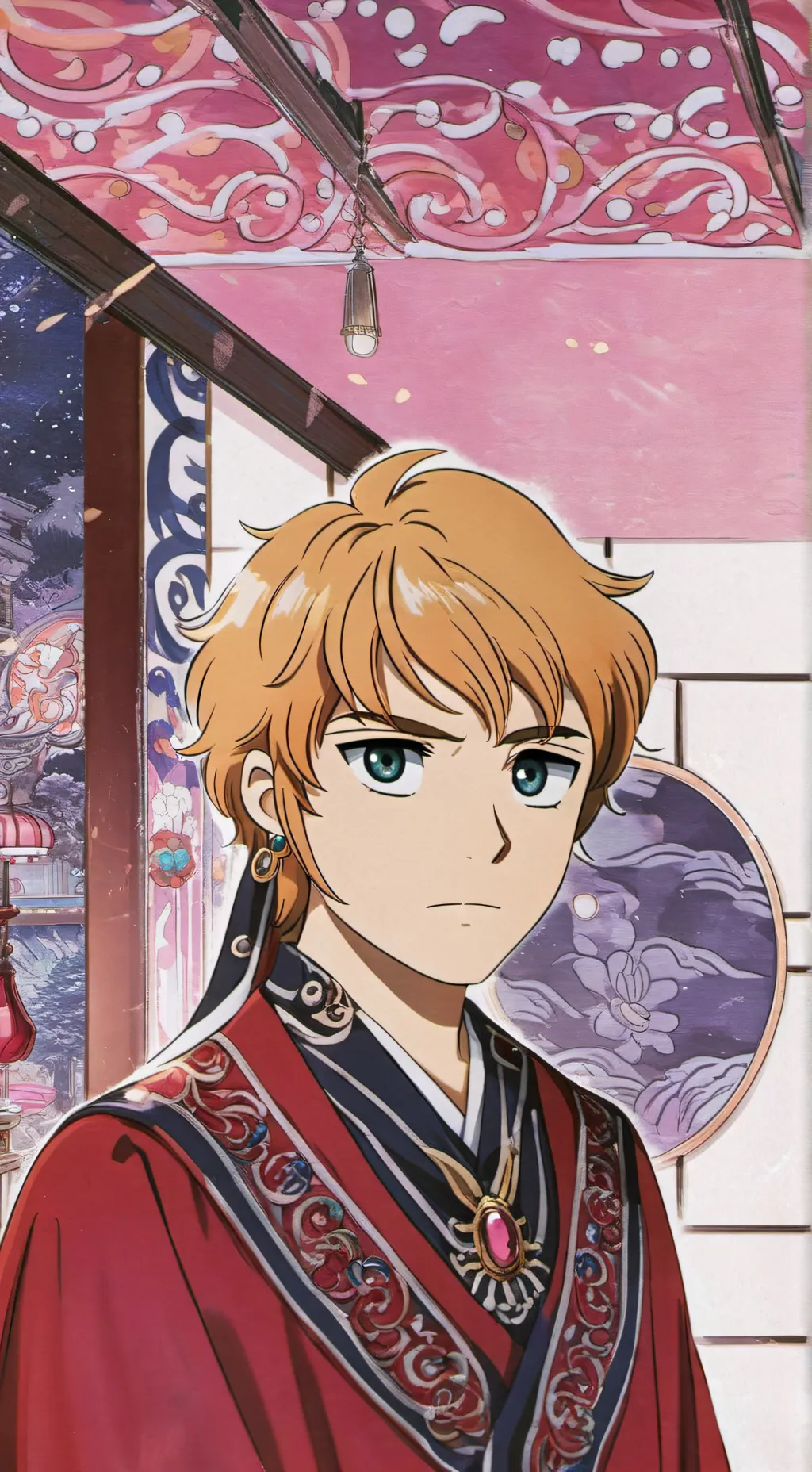 ai character: ❤️🧡💛💚🩵💚💛🧡❤️ background