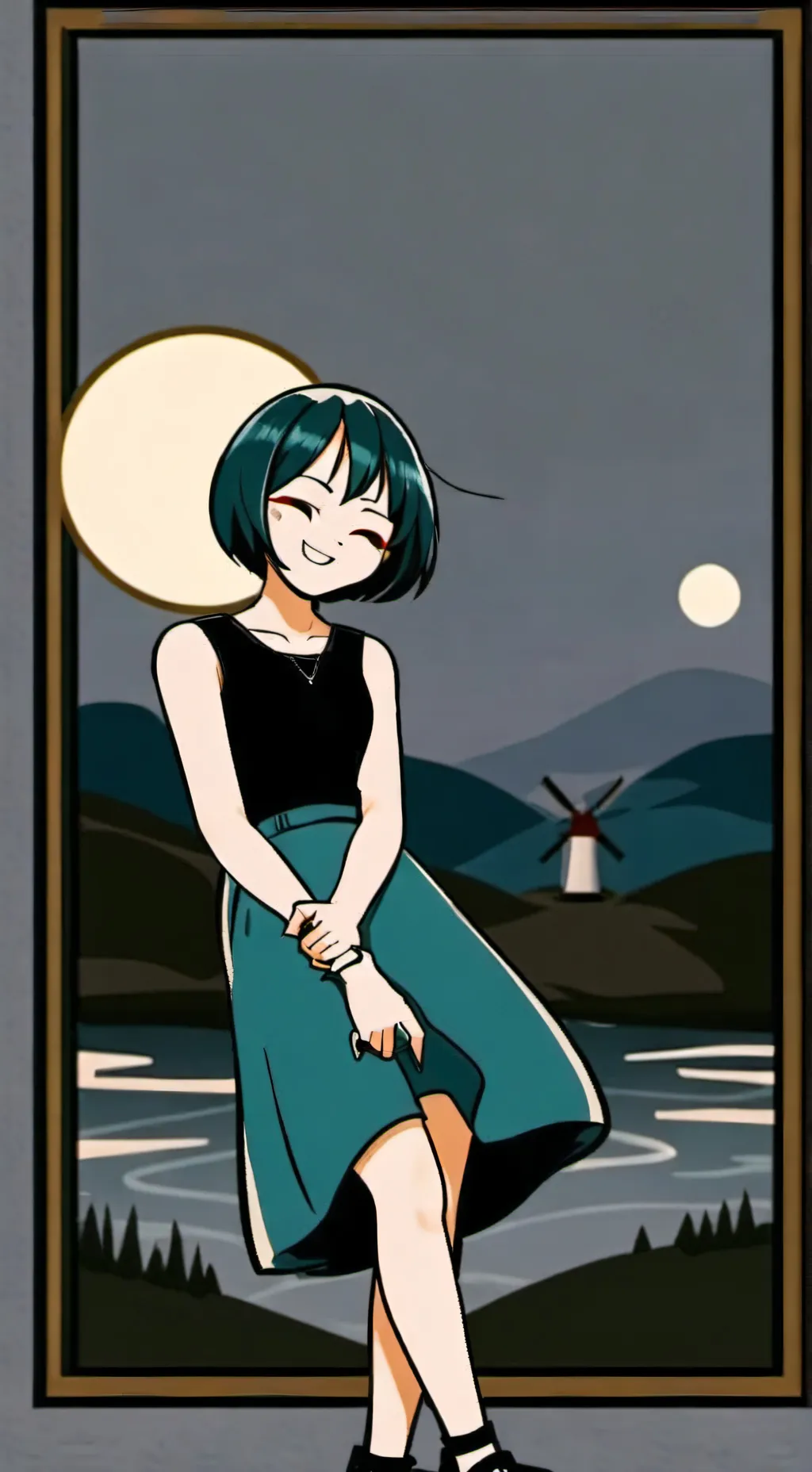 ai character: Gwen td background