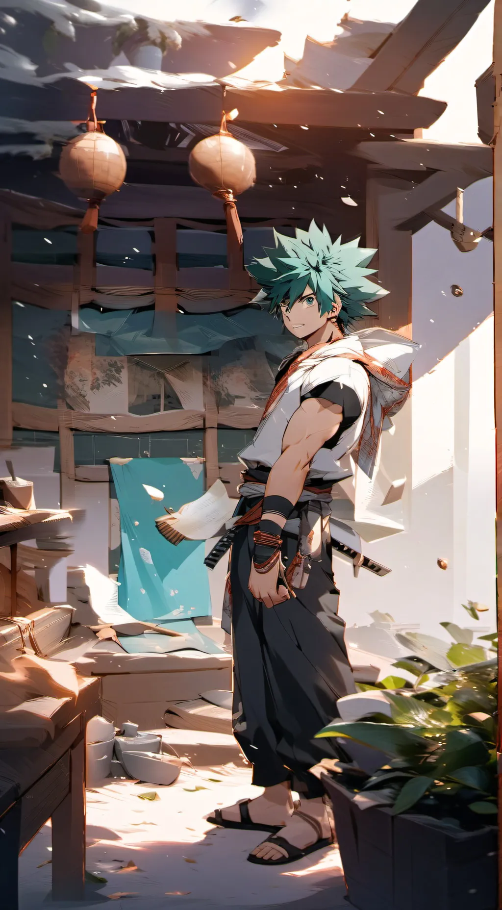 ai character: mha sleepover background