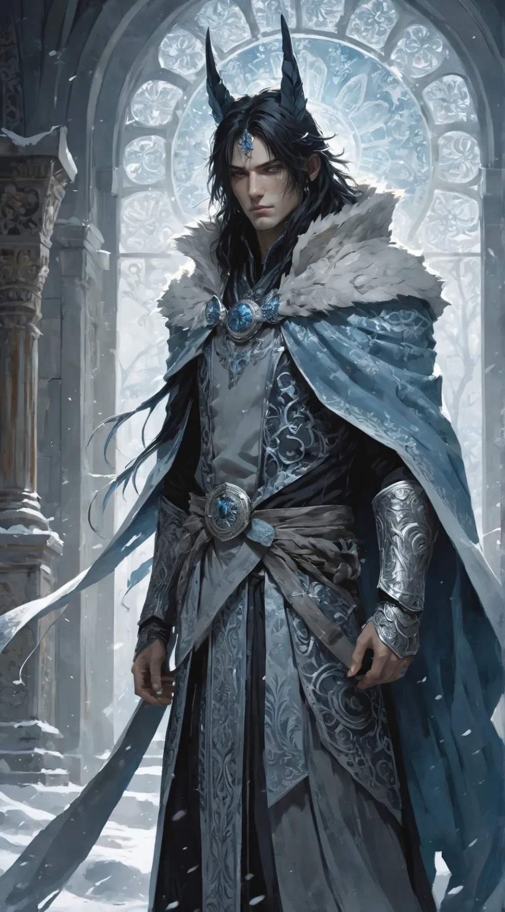 ai character: Frost background