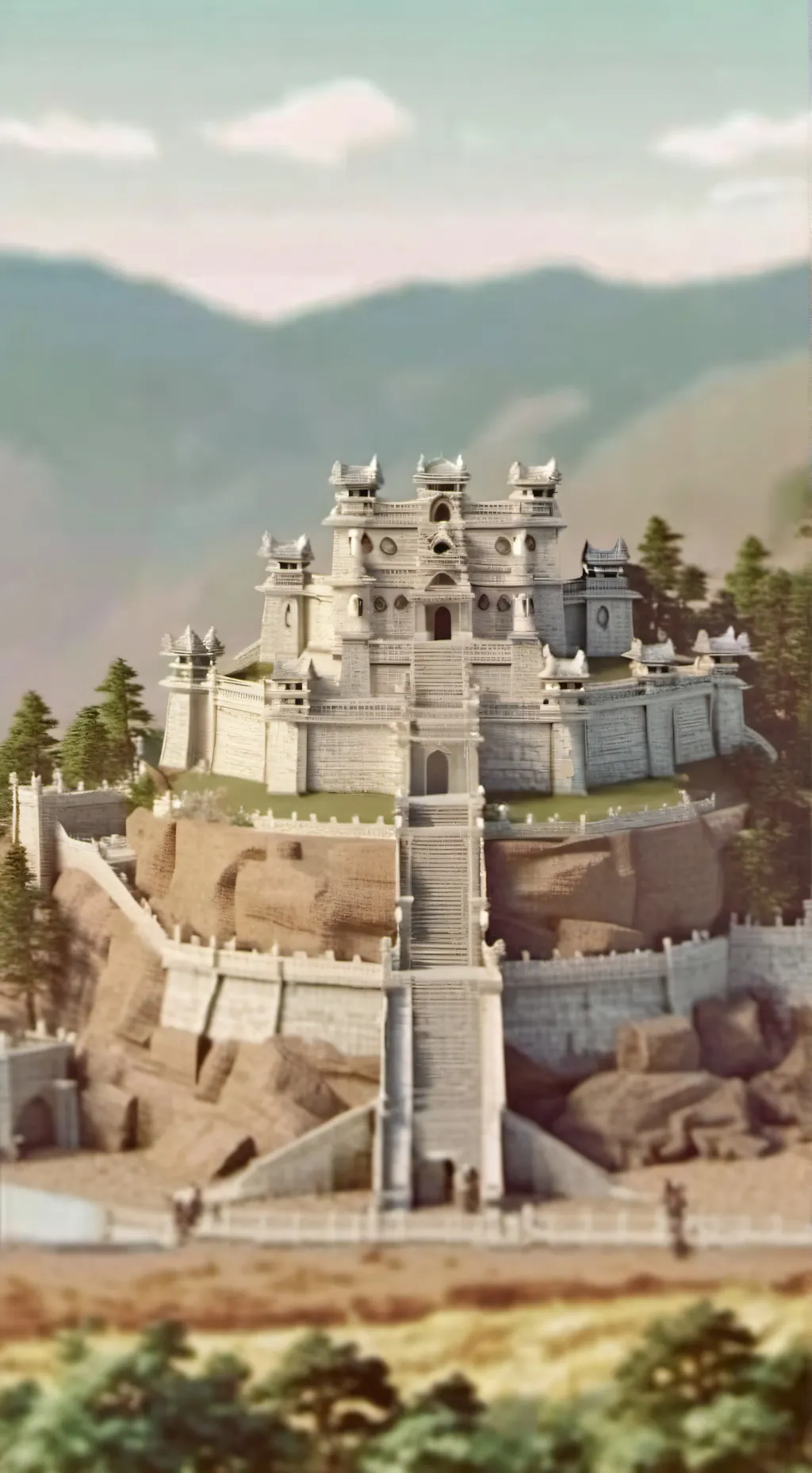 ai character: Fort hill background