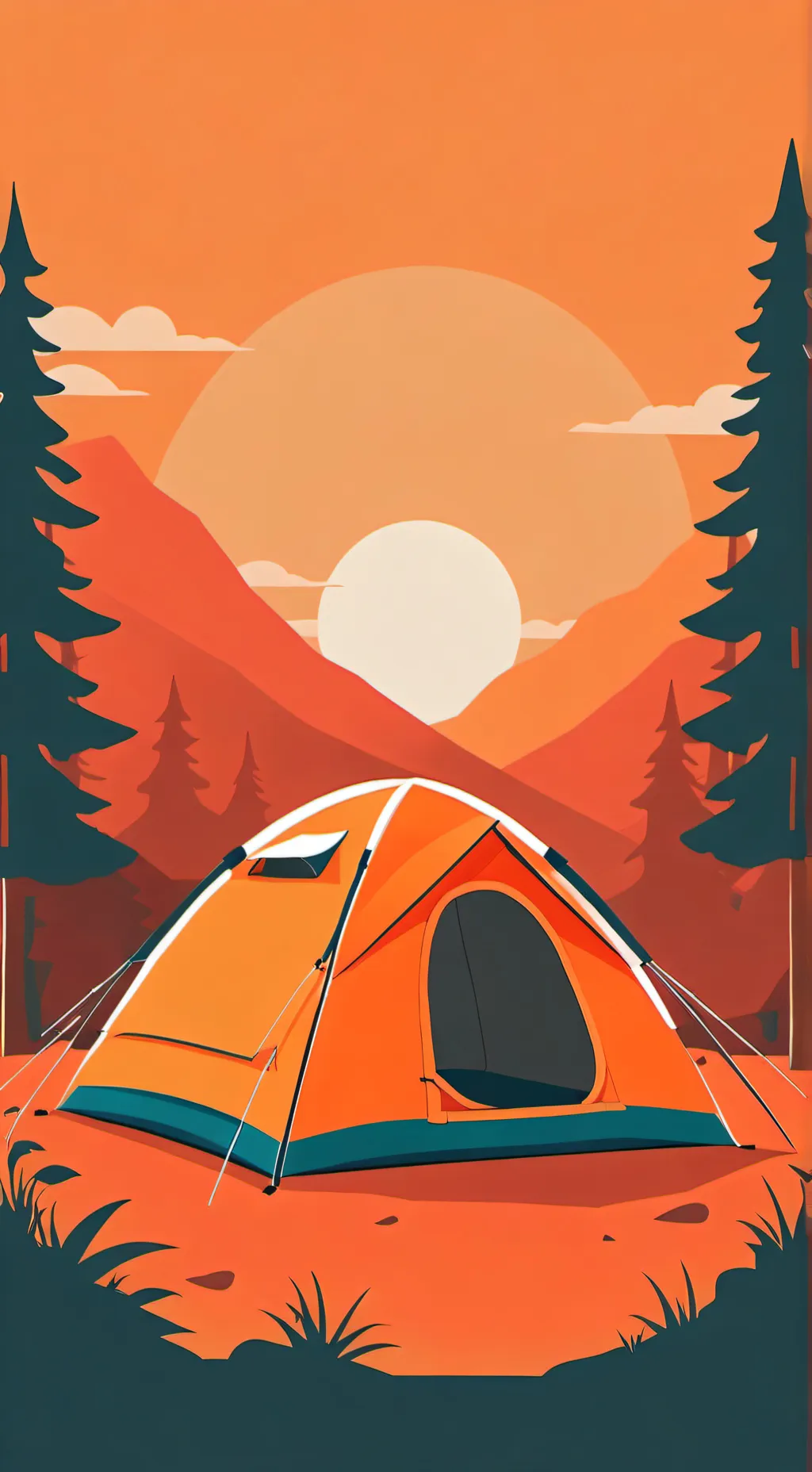 ai character: ♤`¡Camp autumn!`♧ background