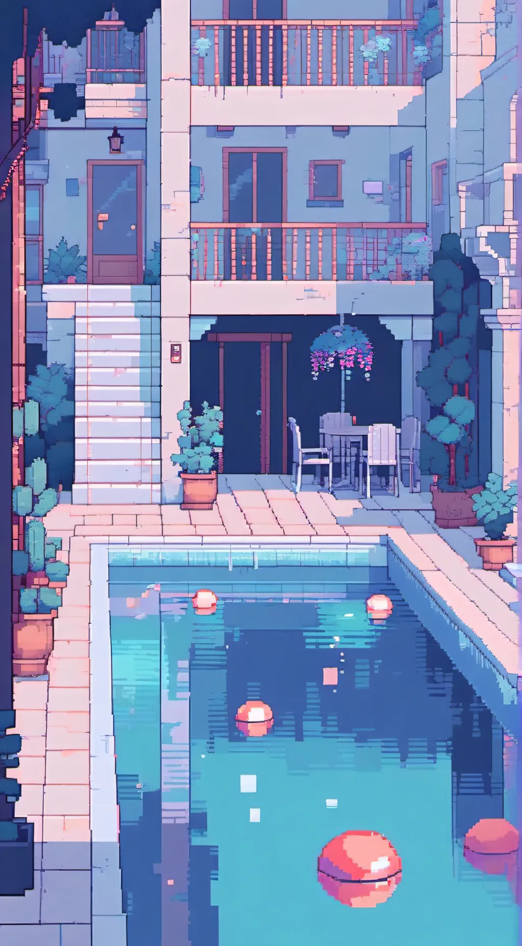 ai character: hh pool background