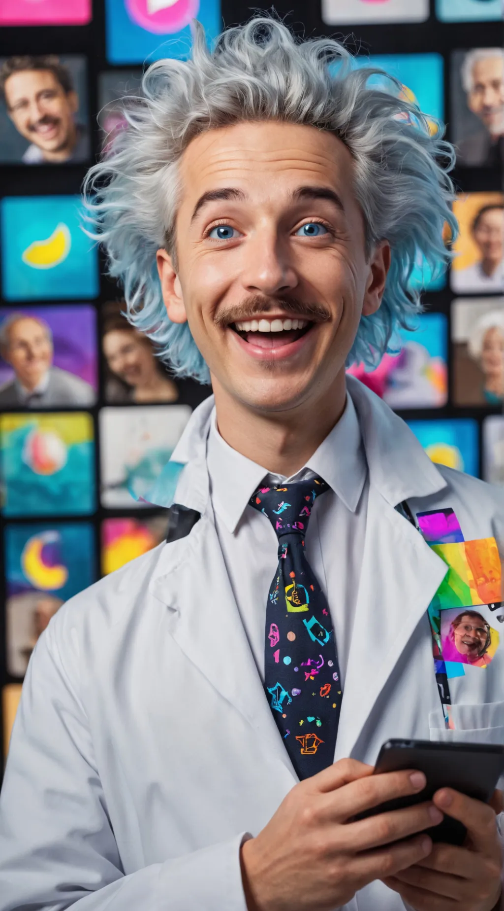 ai character: Dr. MemeLord background